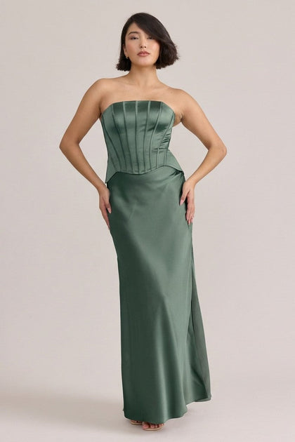 Marina Satin Dress | Made To Order | Rosemary