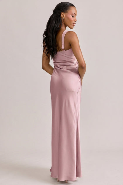 Marlowe Satin + Crepe Dress | Made To Order | Perfect Pink Crepe / Perfect Pink Satin
