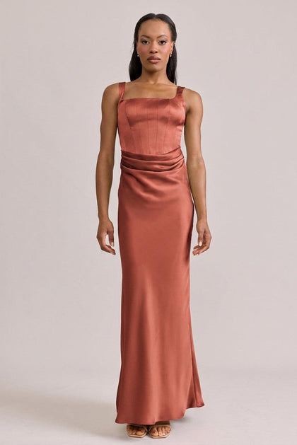 Marlowe Satin Dress | Made To Order | Cinnamon Rose