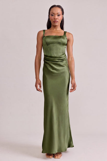 Marlowe Satin Dress | Made To Order | Fern
