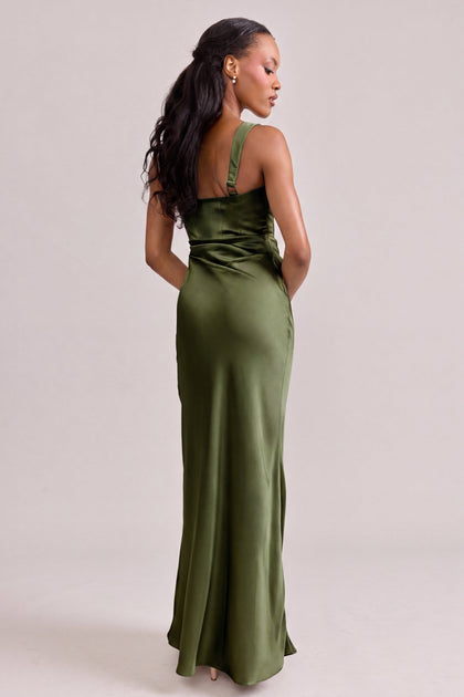 Marlowe Satin Dress | Made To Order | Fern