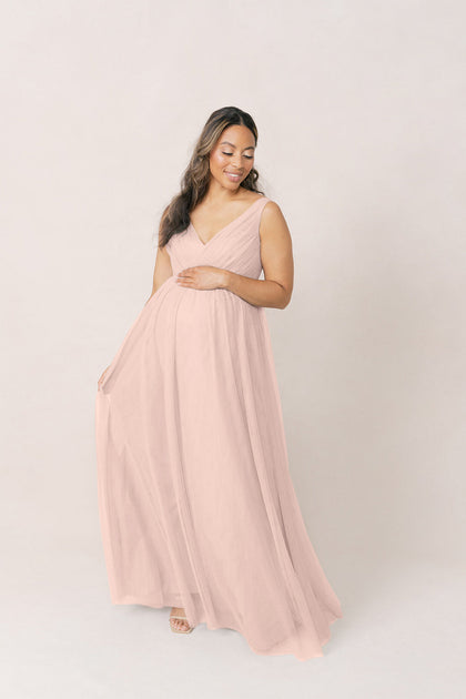 Maternity Jamie Tulle Dress | Blush