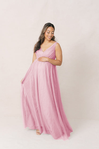 Maternity Jamie Tulle Dress | Made To Order | Perfect Pink
