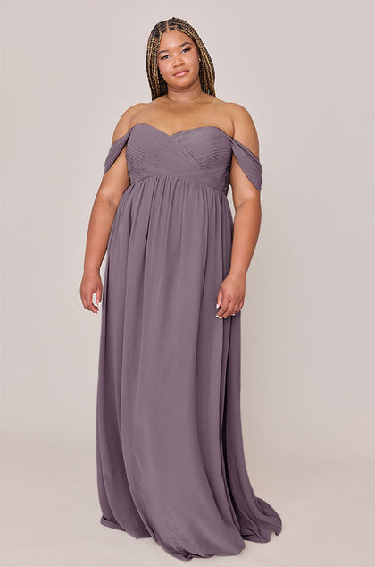 Maternity Kennedy Chiffon Convertible Dress | Made To Order | Wisteria