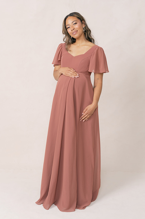 Maternity Madeline Convertible Chiffon Dress