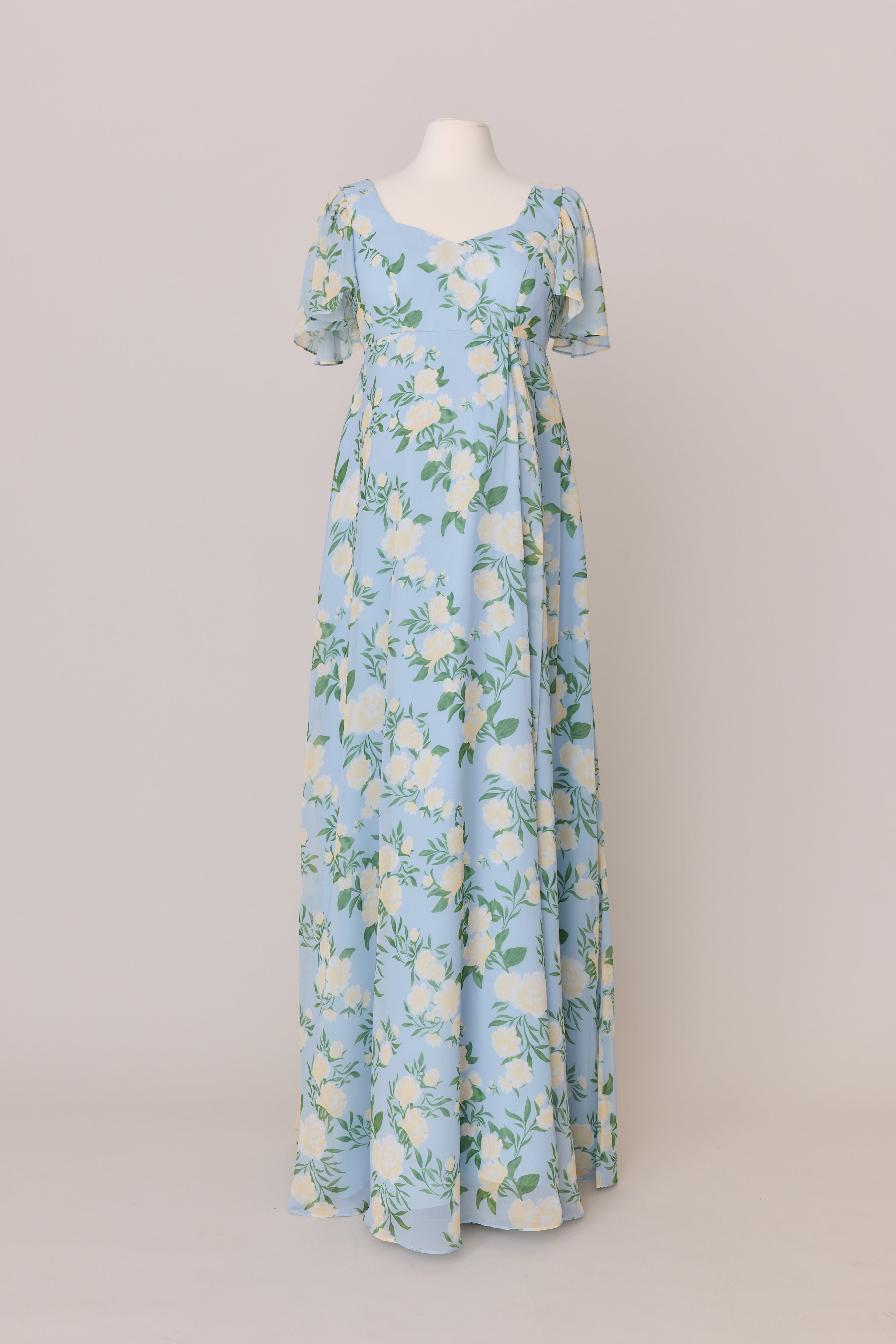 Maternity Madeline Convertible Chiffon Floral Print Dress | Made To Order Sky Blue Multi Bouquet Maternity Madeline Convertible Chiffon Floral Print Dress | Made To Order Sky Blue Multi Bouquet