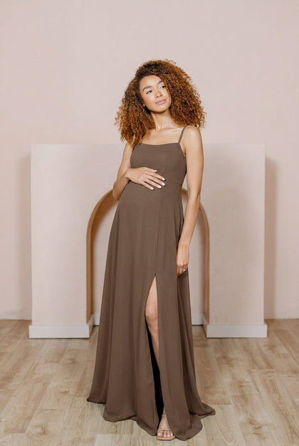 Maternity Nova Chiffon Dress | Made To Order | Truffle