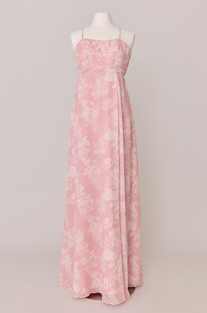 Maternity Nova Chiffon Floral Print Dress | Made To Order | Blush Bouquet