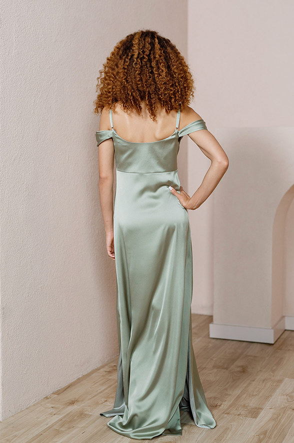 Maternity Sienna Satin Dress | Made To Order Desert Rose Maternity Sienna Satin Dress | Made To Order Desert Rose