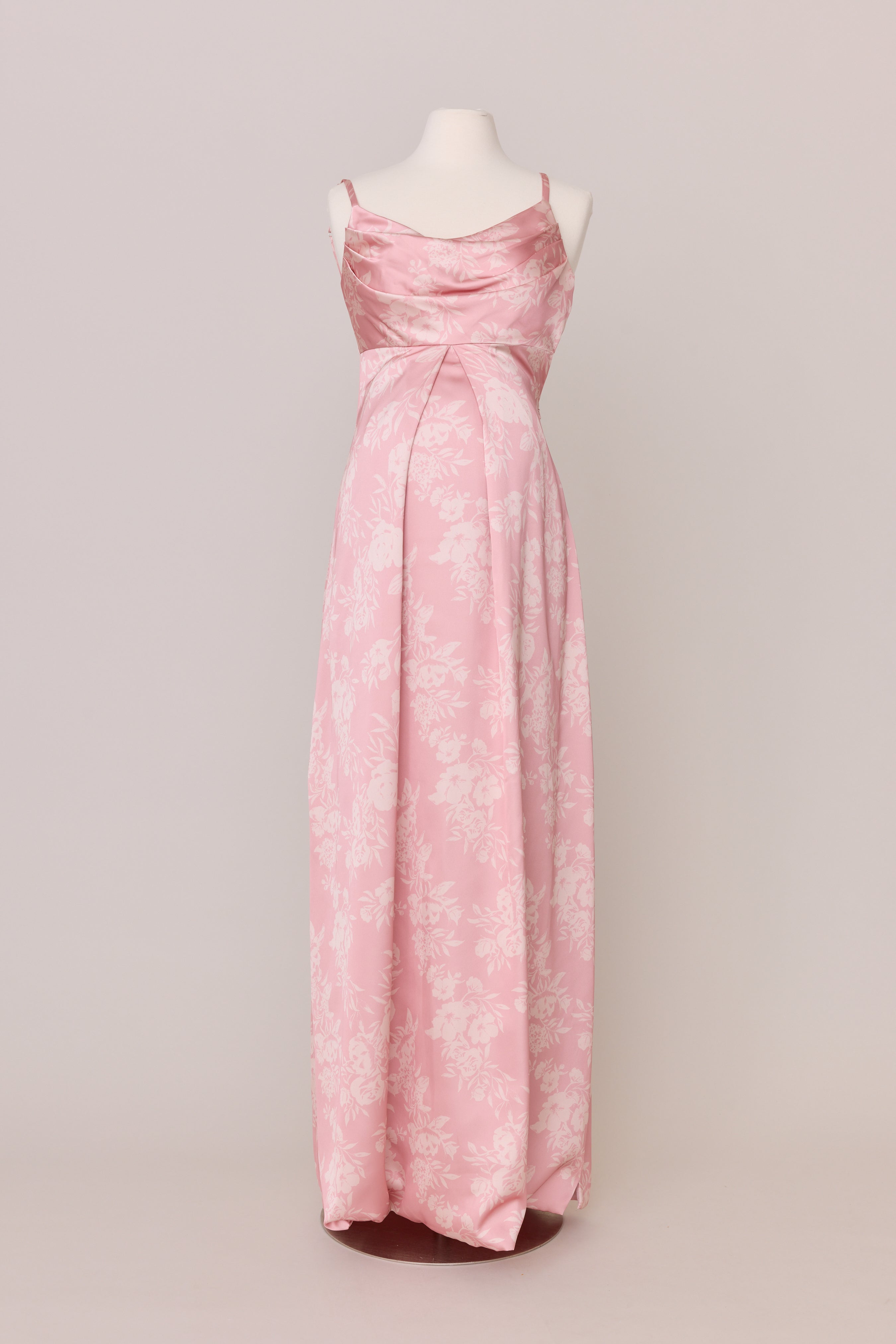 Maternity Skye Satin Floral Print Dress | Made To Order Blush Bouquet Maternity Skye Satin Floral Print Dress | Made To Order Blush Bouquet