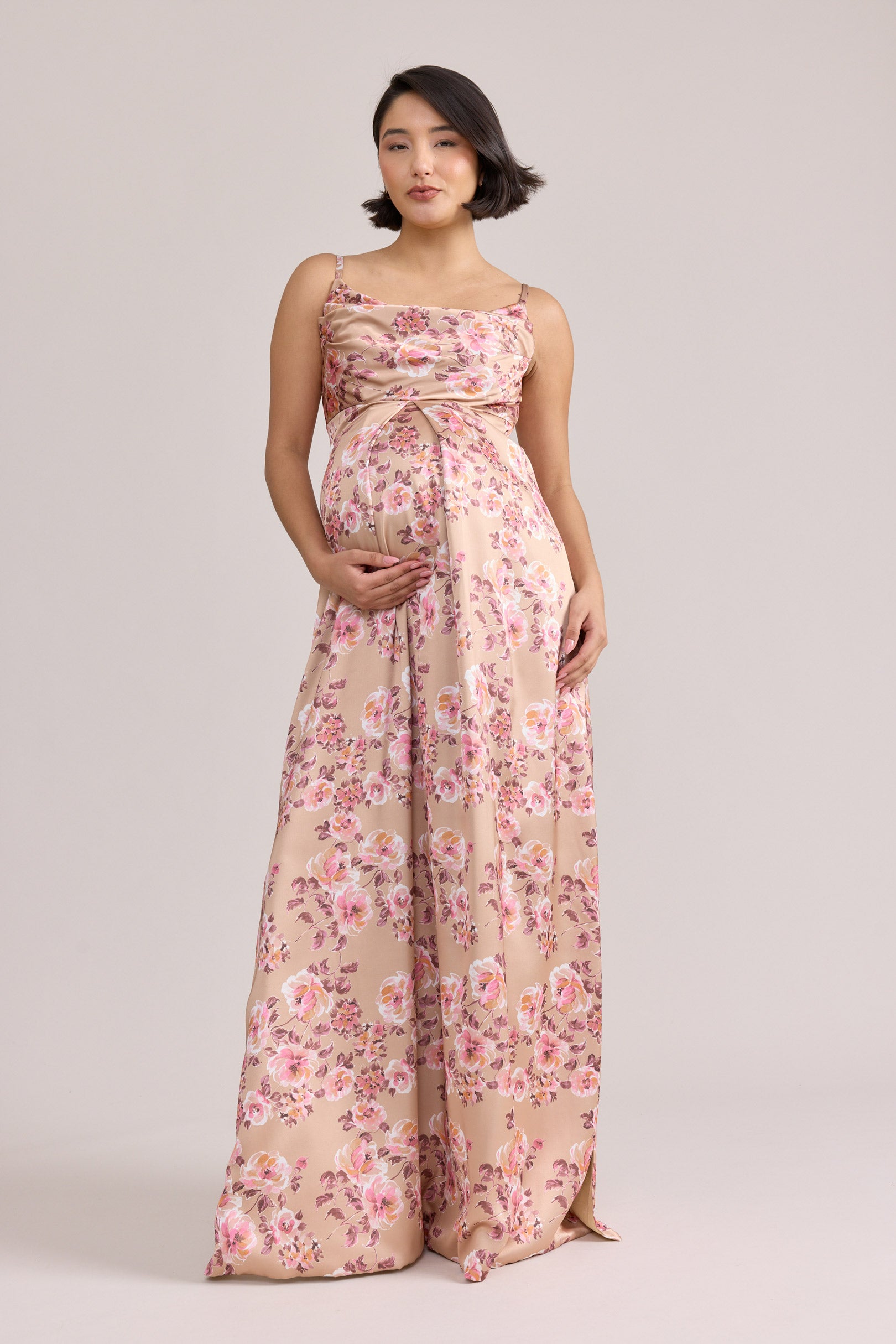 cheap maternity dresses Skye Satin Floral Print Dress Washable silk for easy Colour:Purple Black Lace Dress Black Long Sleeve Prom Dresses 2018