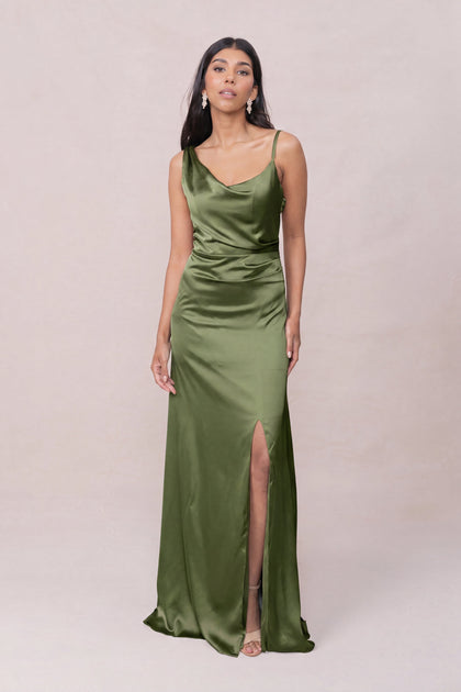 Maxine Satin Dress | Made To Order | Fern