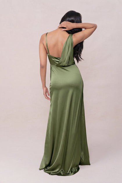 Maxine Satin Dress | Made To Order | Fern
