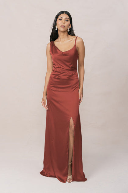Maxine Satin Dress | Made To Order | Cinnamon Rose