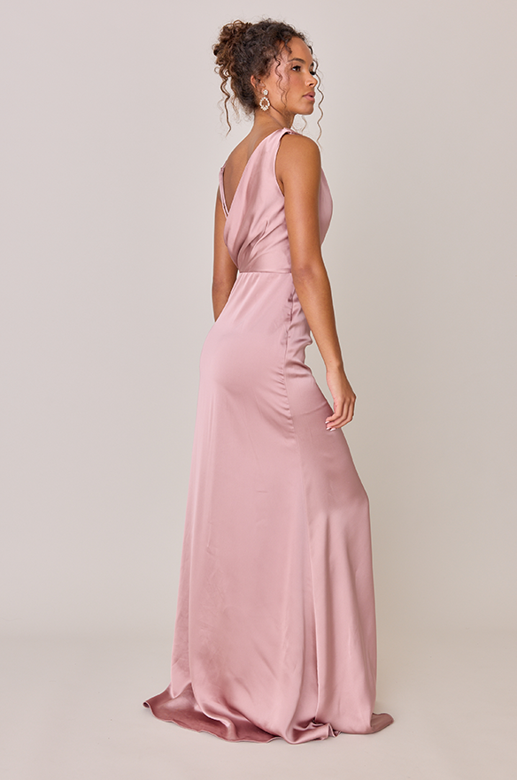 dressing for success satin maxi dress Dressing For Success Satin Maxi Dress - Emerald