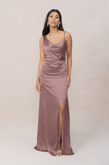 Maxine Satin Dress | Made To Order | Rose Quartz