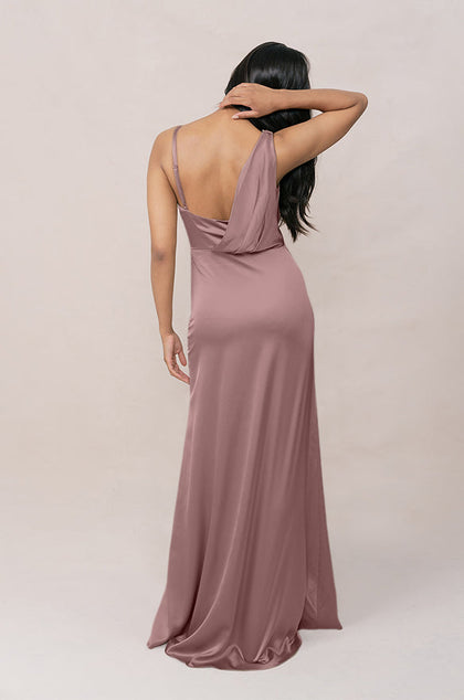 Maxine Satin Dress | Made To Order | Rose Quartz