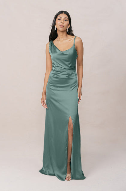 Maxine Satin Dress | Made To Order | Rosemary