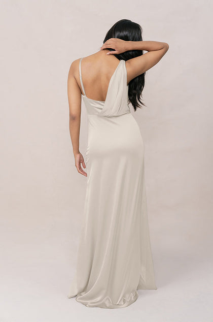 Maxine Satin Dress | Made To Order | Soft Champagne