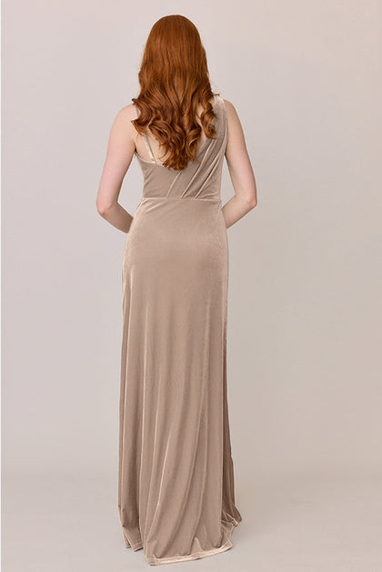 Maxine Velvet Dress | Made To Order | Champagne