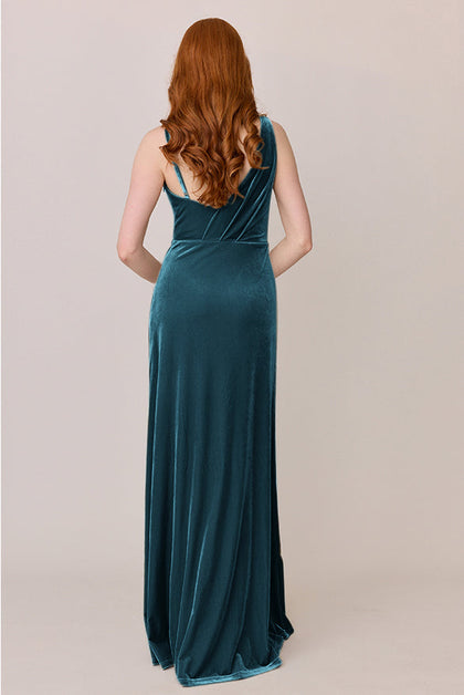 Maxine Velvet Dress | Made To Order | Desert Blue
