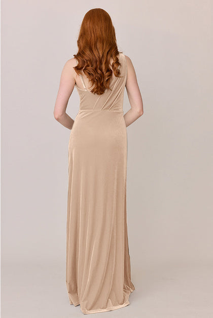 Maxine Velvet Dress | Made To Order | Gold Champagne