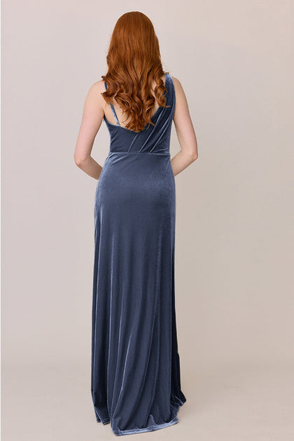 Maxine Velvet Dress | Made To Order | Indie Blue