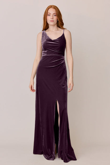 Maxine Velvet Dress | Made To Order | Purple