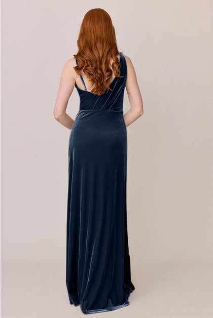 Maxine Velvet Dress | Made To Order | Royal Blue
