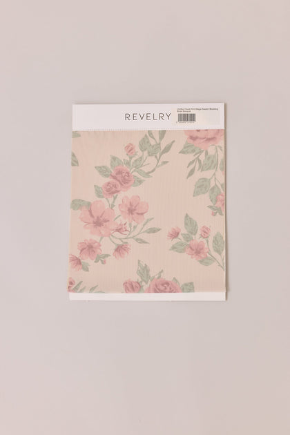 Chiffon Floral Print Mega Swatch | Blushing Bride Bouquet