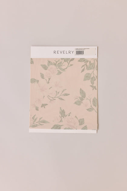Chiffon Floral Print Mega Swatch | Champagne Bouquet