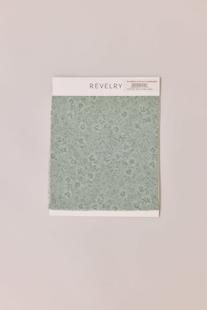 Chiffon Floral Print Mega Swatch | Sage Posey