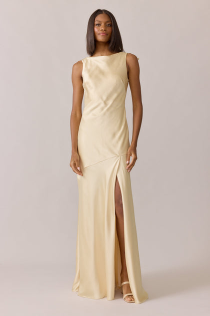 Satin Mega Swatch | Pale Yellow