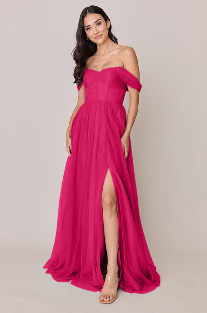 Tulle Mega Swatch | Hot Pink