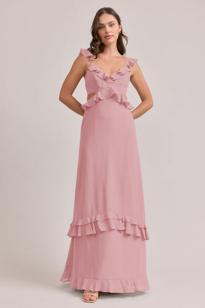 Mia Chiffon Dress | Made To Order | Blushing Bride