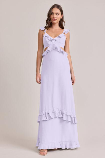 Mia Chiffon Dress | Made To Order | Light Lavender