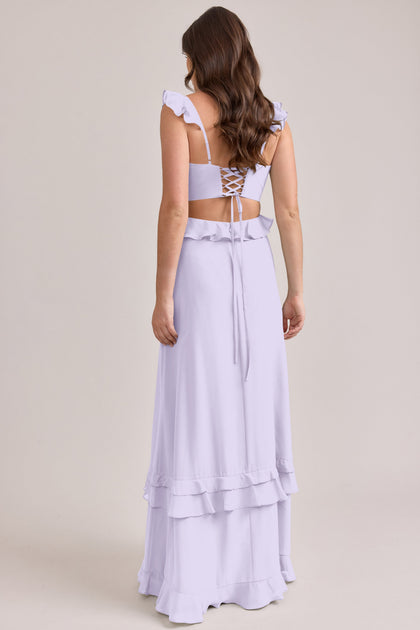 Mia Chiffon Dress | Made To Order | Light Lavender