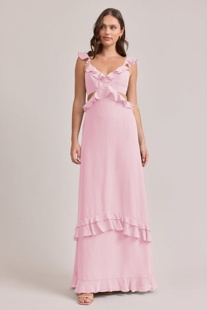 Mia Chiffon Dress | Made To Order | Perfect Pink