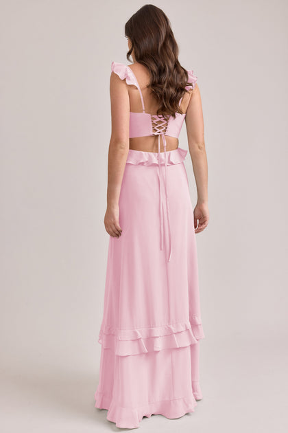 Mia Chiffon Dress | Made To Order | Perfect Pink