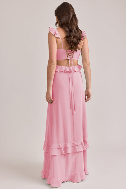 Mia Chiffon Dress | Made To Order | Rosette