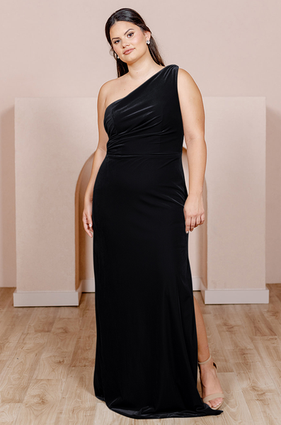 Sample Black Moira Convertible Velvet Dress Sample Black Moira Convertible Velvet Dress