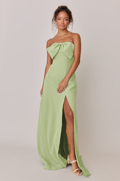 Monroe Chiffon Dress | Made To Order | Matcha