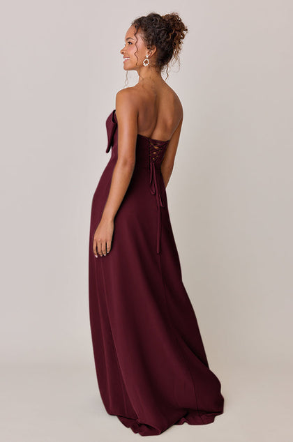 Monroe Chiffon Dress | Made To Order | Cabernet