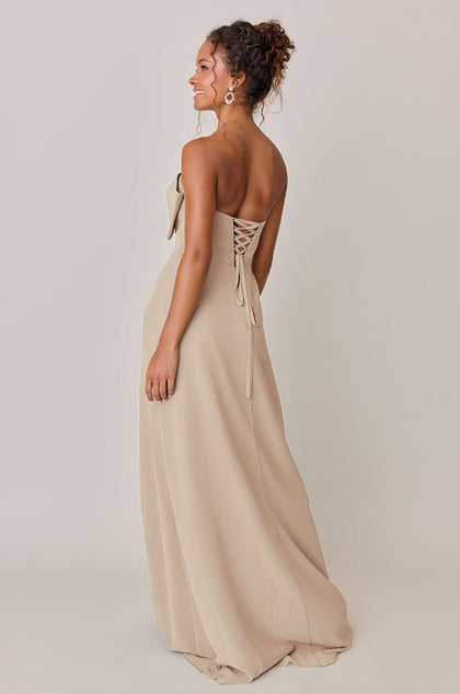 Monroe Chiffon Dress | Made To Order | Champagne