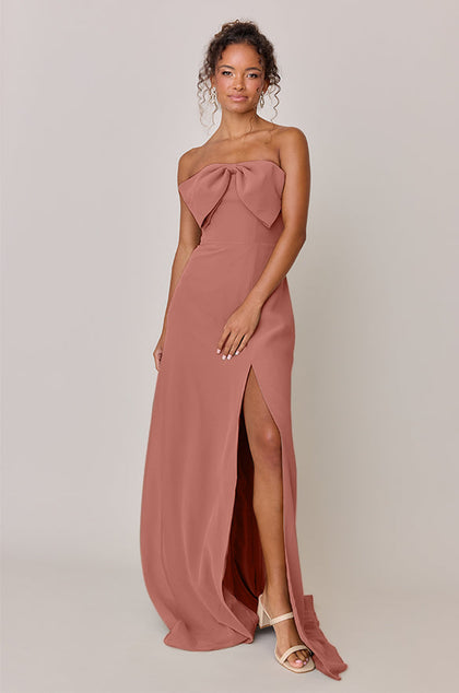 Monroe Chiffon Dress | Made To Order | Desert Rose