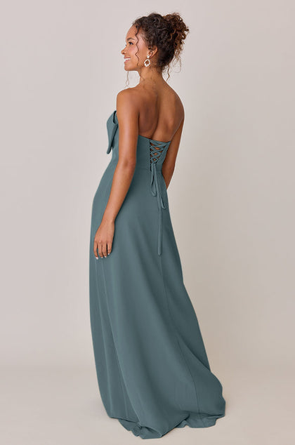 Monroe Chiffon Dress | Made To Order | Eucalyptus