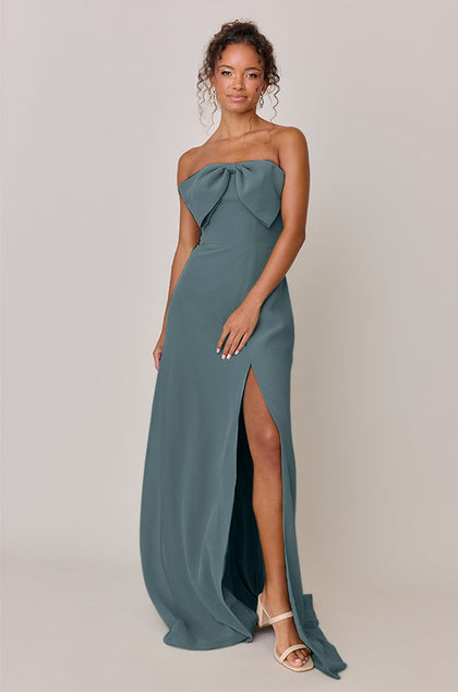 Monroe Chiffon Dress | Made To Order | Eucalyptus