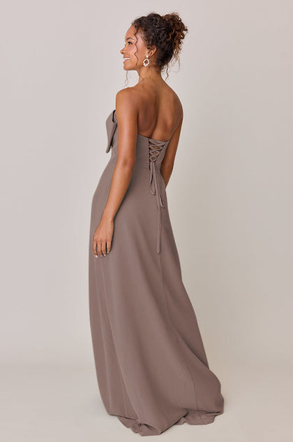 Monroe Chiffon Dress | Made To Order | Latte