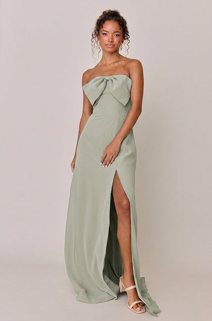 Monroe Chiffon Dress | Made To Order | Sage