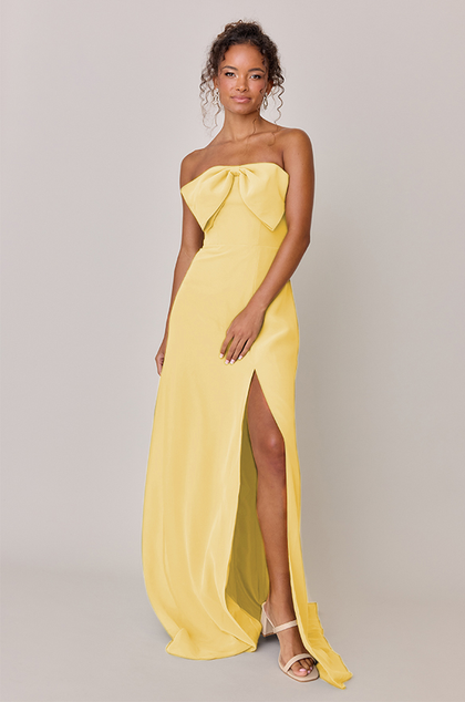 Monroe Chiffon Dress | Made To Order | Yellow